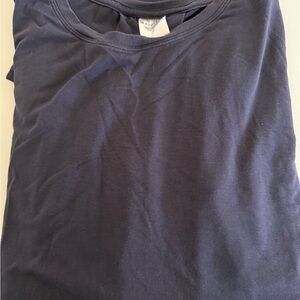 Athleta Navy long Sleeve Crew Tee